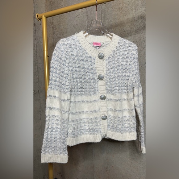Kate Spade Jewel Button Textured Cardigan - Picture 1 of 9